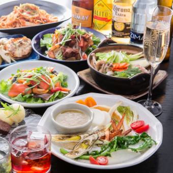 All 9 dishes with up to 5 hours of all-you-can-drink [Mom Friends Association Support Project] Course 6,200 yen ⇒ 4,200 yen All you can chat!