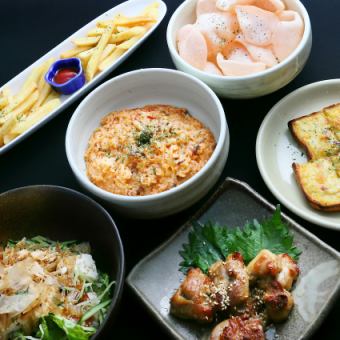 ドリンク別料理全８品【金のだまだま】コース4000円⇒3000円 貸切宴会,単品飲料,酒なし,食事◎◎