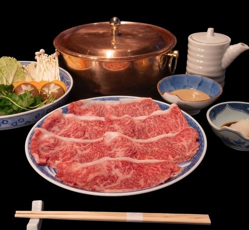 しゃぶしゃぶ　伊勢肉　【彩コース】　赤身