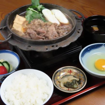 [☆Recommended☆ Highly Recommended Lunch!] Suteyoshi Nabe (Beef Hot Pot) Set Meal - Free Sashimi for a Limited Time Only! Online Only!