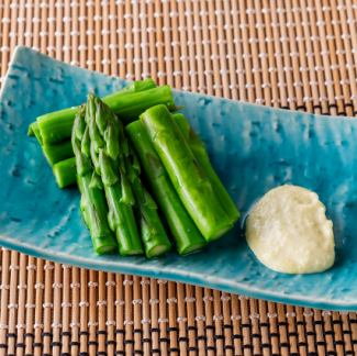 Asparagus with Wasabi Mayonnaise
