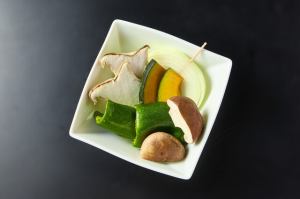 Assorted seasonal grilled vegetables