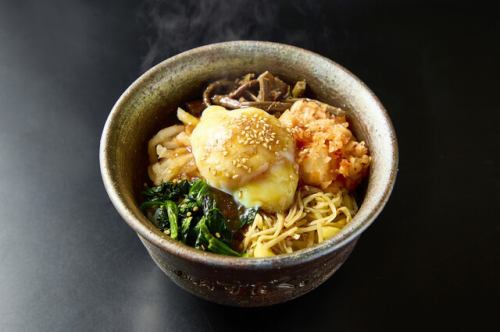 Warm egg bibimbap