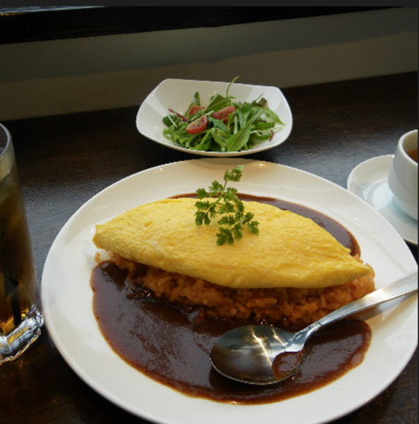 Today's omelet rice lunch
