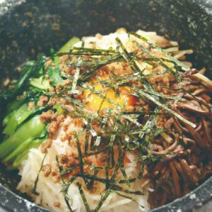 Stone cooked bibimbap