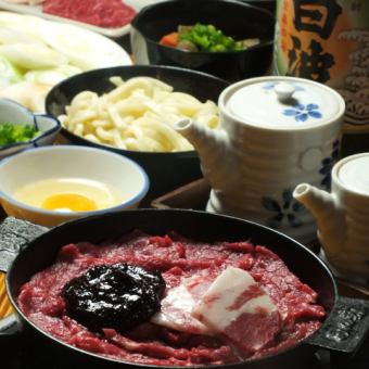 ≪Warm your heart and body♪≫Minoya's proud cherry blossom hot pot course