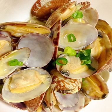 Steamed bamboo clam