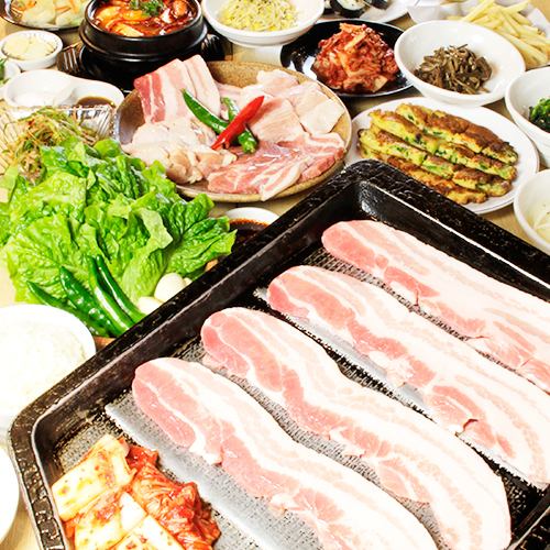 [Recommended for various parties♪]★All-you-can-eat samgyeopsal + all-you-can-drink premium 2 hours 4,300 yen (tax included)