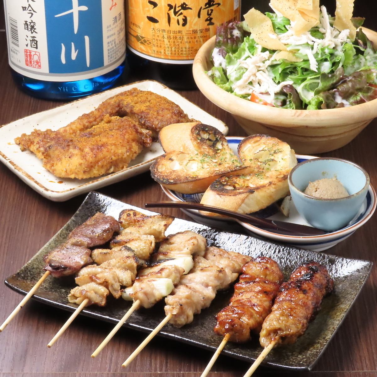 じっくり焼き上げたこだわりの焼き鳥です！コースもあります◎