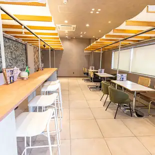 These counter seats are recommended for small groups.