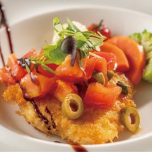 【2月限定】白身魚のカツレツ　トマトのケッカソース