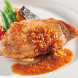 ポークステーキ ジンジャーソース