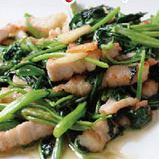 Water Spinach & Pork Itame