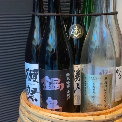 Sake goes well with tempura!