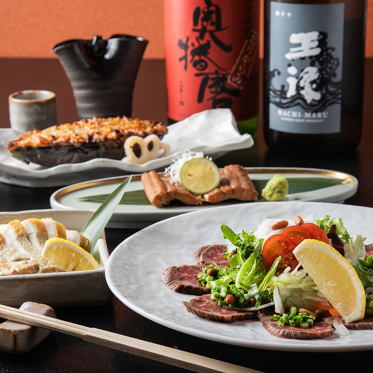 素材の良さを活かす大将長年の経験が光る逸品揃い。誰かに紹介したくなる大人の隠れ家