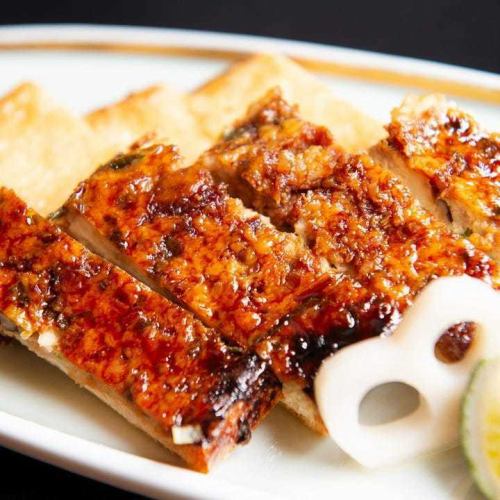 知床鳥のつくねときつねのタレ焼き