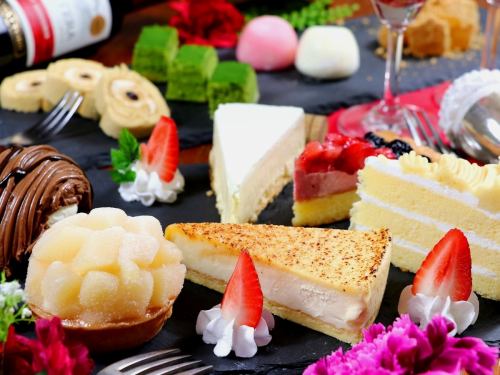 All courses include all-you-can-eat exquisite desserts♪