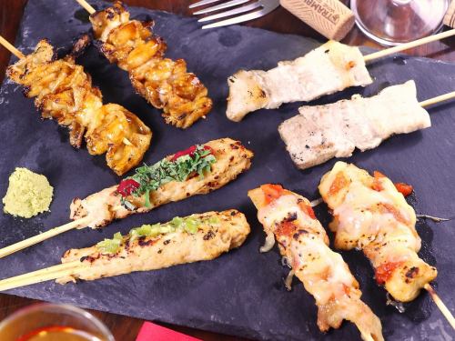 Limited to Sunday-Thursday, up to 3 groups per day, 25 kinds of yakitori all-you-can-eat 2H 2000 yen