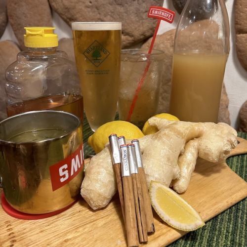 Homemade ginger ale