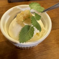 Vanilla Ice Cream Ginger Sauce