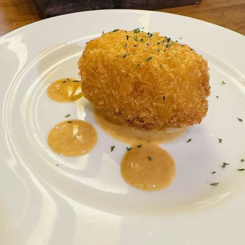 Shrimp cream croquette -Shrimp miso cream sauce-