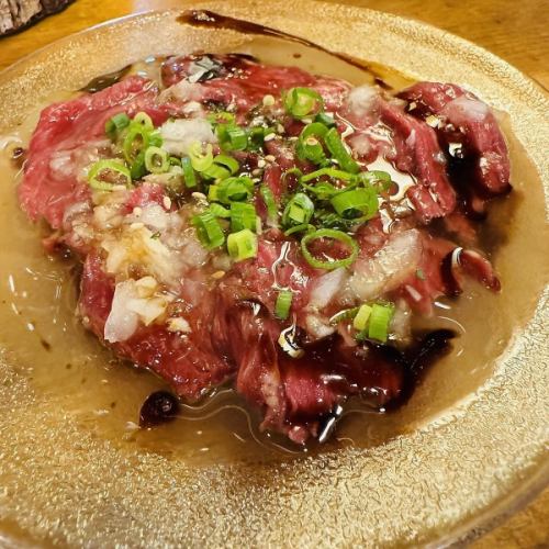 Horse meat carpaccio