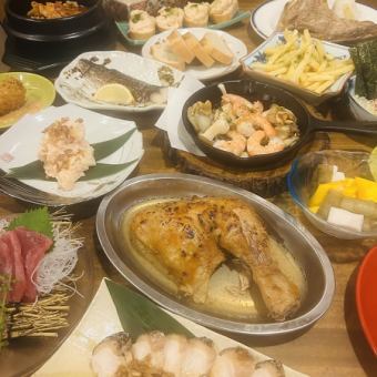 カジュアルコース【90分飲み放題付き♪お料理全7品4500円】