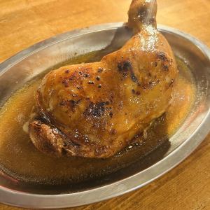 骨付きチキンの肉汁焼き