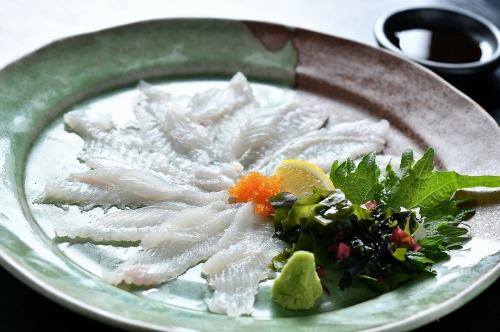 Hiroshima gourmet conger eel sashimi