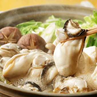 ★For year-end parties and banquets [Seafood hotpot course with oysters] 120 minutes all-you-can-drink "8 dishes" 6,600 yen