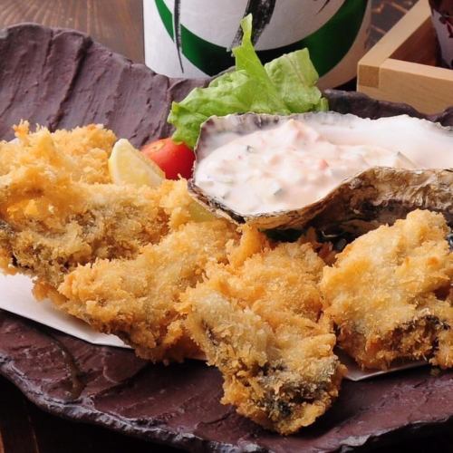 [3rd] 5 fried oysters