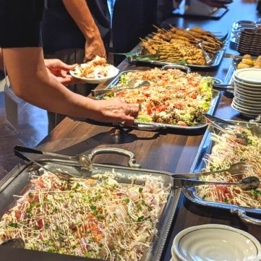 【日～木貸切！パーティー、二次会】20名様以上でお1人様5,000円(飲放付.税込)ビュッフェプラン
