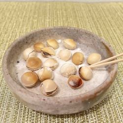 乾煎り　銀杏塩炙り
