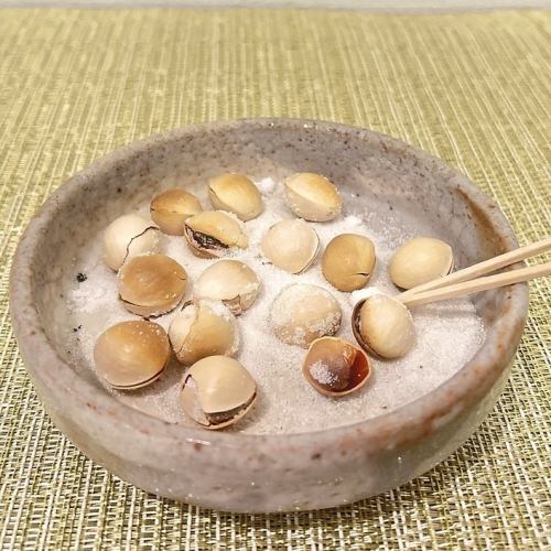 乾煎り 銀杏塩炙り