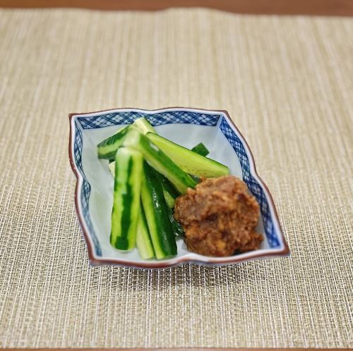 きゅうり肉味噌