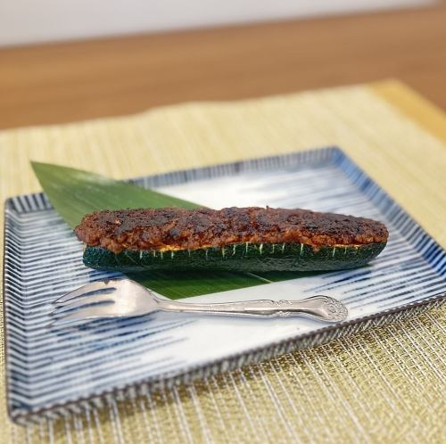 ズッキーニ肉みそ焼き