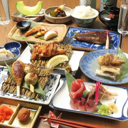 質にも量にも拘る【風林火山コース】全11品3時間プレミアム飲み放題付7.700→7,000円(税込)