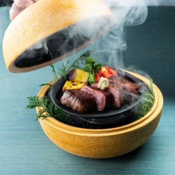 旬を味わうなか武のおもてなし13200円(税込)コース～白子の茶碗蒸しや炮烙釜のステーキ等全6品～