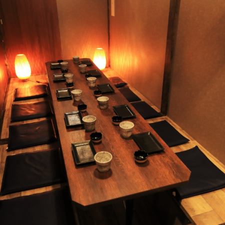 It boasts a calm atmosphere that can be used for important banquets.We will respond according to the number of people you want! Since it is a completely private room, you can enjoy a relaxing night!