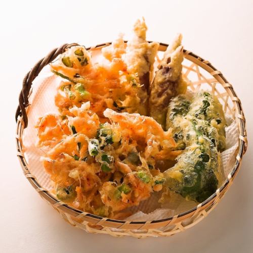 紅生姜と玉葱の天麩羅