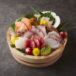 豪華！鮮魚の桶盛り