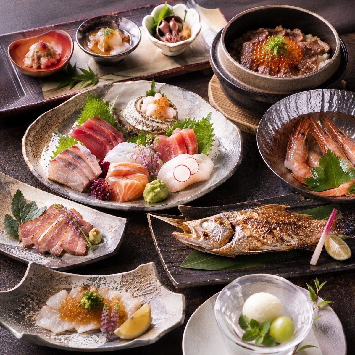 寛ぎの個室と、四季折々の旬食材を活かした美食でおもてなし!