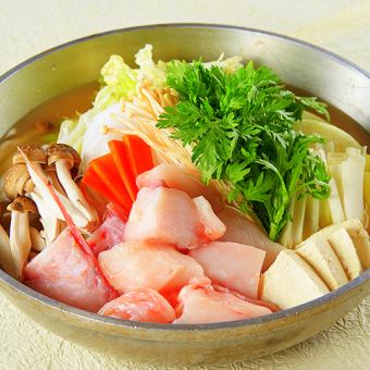 1/1 ~ 【New Spring Special Course】 Hokkaido direct delivery Ananko hotpot course <7 dishes> Including free drinks Special price 4000 yen