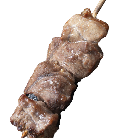 豬臉肉，鹽和醬汁