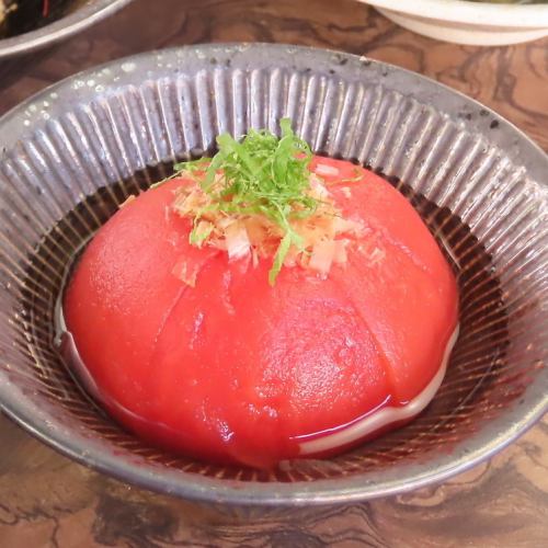 丸ごとトマトの出汁浸し