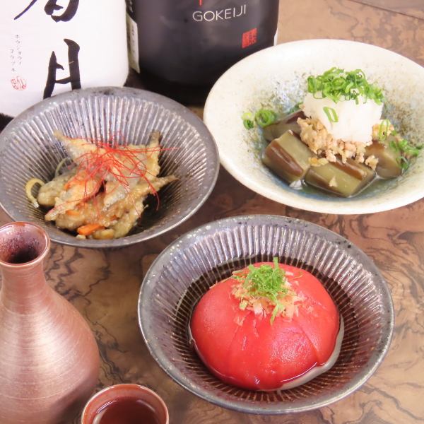 旬の食材をふんだんにつかったおばんざい
