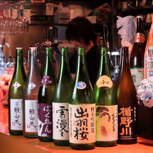 Enjoy carefully selected Japanese sake