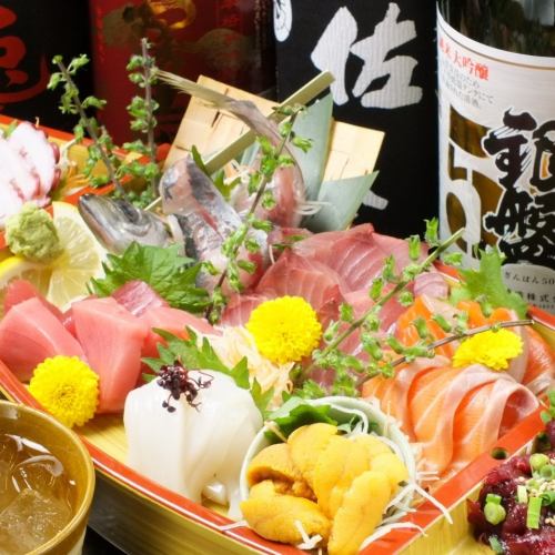 Enjoy sashimi brilliantly! "Assorted sashimi"