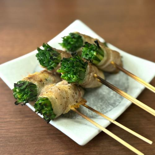 Chinese chive and pork belly rolls