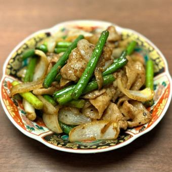 ガーリック豚バラ スタミナ焼き